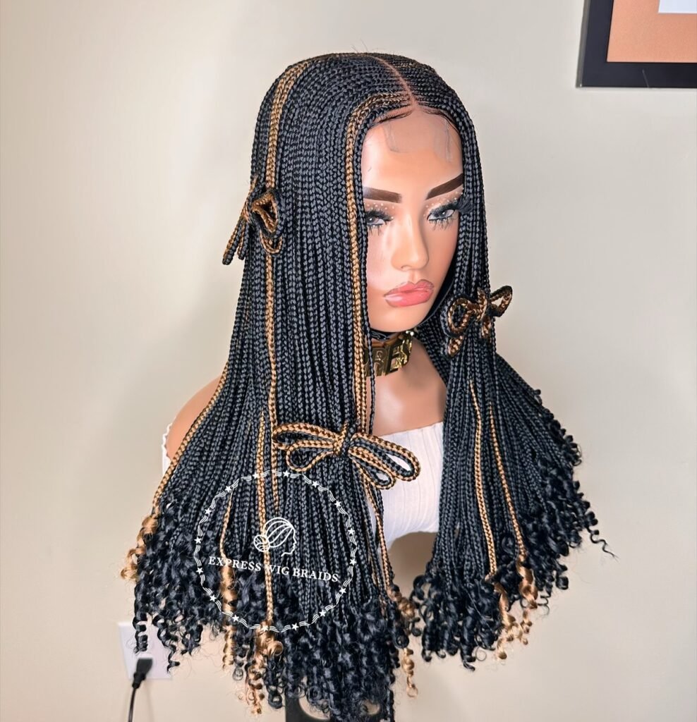 Knotless braid wig