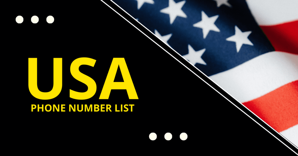 USA Phone Number List