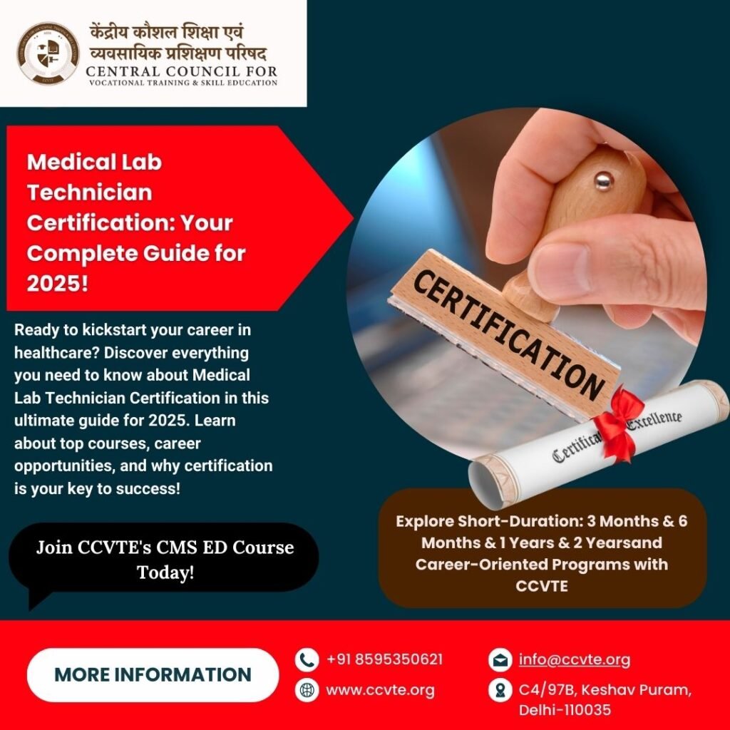 medical lab technician certification