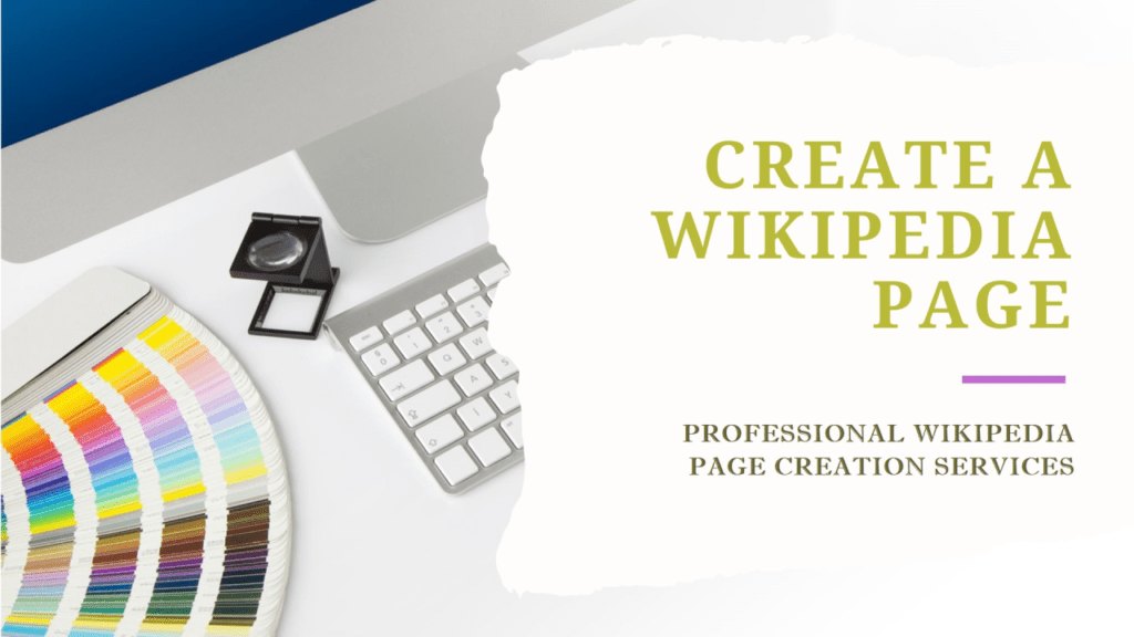 wikipedia page creation service