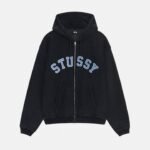 FADED GRAPHIC BLACK ZIP HOODIE