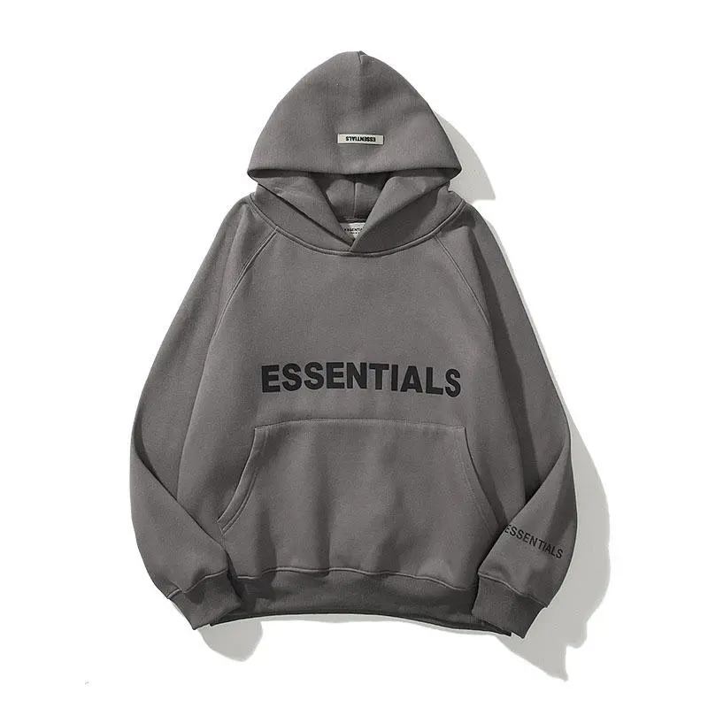 ESSENTIALS Oversize Dark Gray Hoodie